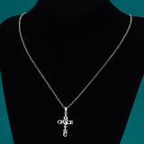Casual Letters Hearts Stainless Steel Cross Chains Necklaces