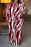 Black Graphics Print O Neck Long Sleeve Sweatshirt And Wide Leg Pants Casual Sportwear Two Pieces Jogger Sets
