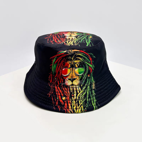 Yellow Daily Graphics Print Bucket Hat