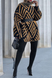 Multicolor Turtleneck Long Sleeve With Belt Winter Mink Fur Sweater Mini Dresses