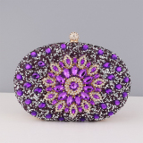 Blue Prom Colored Clutch Purse Diamonds Handbags