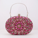 Blue Prom Colored Clutch Purse Diamonds Handbags