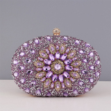 Blue Prom Colored Clutch Purse Diamonds Handbags