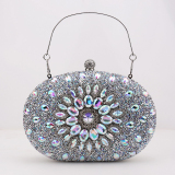 Blue Prom Colored Clutch Purse Diamonds Handbags