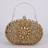 Blue Prom Colored Clutch Purse Diamonds Handbags