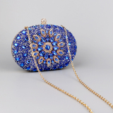 Blue Prom Colored Clutch Purse Diamonds Handbags