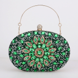 Blue Prom Colored Clutch Purse Diamonds Handbags