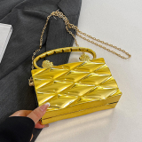 Silver Gray Casual Mini Chains Handbag