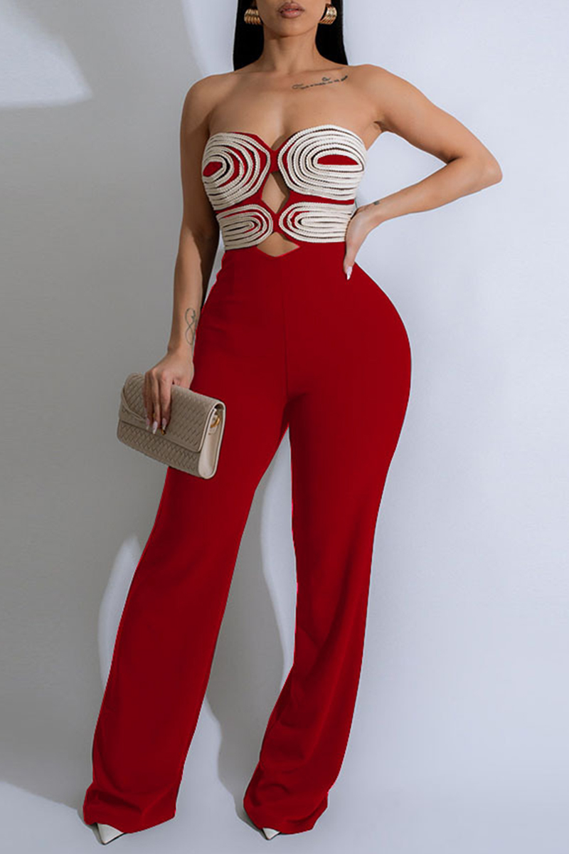 Tube Top Poster Jumpsuit 187
