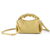 Gold Casual Zipper Weave Crossbody Bags Woven Braided Handbag
