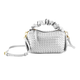 Gold Casual Zipper Weave Crossbody Bags Woven Braided Handbag