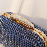 Silver Party Club Celebrities Solid Color Rhinestone Decor Sequined CrossBody Bags Handbags