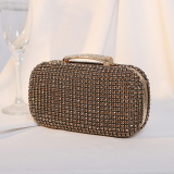 Silver Party Club Celebrities Solid Color Rhinestone Decor Sequined CrossBody Bags Handbags