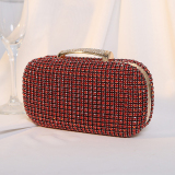 Silver Party Club Celebrities Solid Color Rhinestone Decor Sequined CrossBody Bags Handbags
