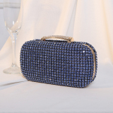 Silver Party Club Celebrities Solid Color Rhinestone Decor Sequined CrossBody Bags Handbags