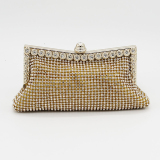 Black Party Club Celebrities Solid Color Rhinestone Decor Sequined Crossbody Bags Handbags