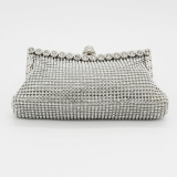 Black Party Club Celebrities Solid Color Rhinestone Decor Sequined Crossbody Bags Handbags