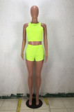 Orange Sexy Fashion Solid Patchwork Skinny Sleeveless