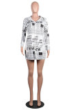 White Polo collar Long Sleeve Patchwork Blouses & Shirts