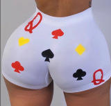 White Sexy Sports Print Sports