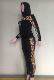 Camouflage adult Casual Fashion Print Camouflage Patchwork Two Piece Suits Leopard pencil Long Sleeve