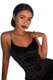 purple Fashion adult Sexy Spaghetti Strap Sleeveless V Neck Step Skirt Mini hollow out Solid Patc