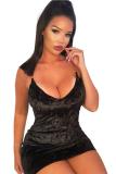 purple Fashion adult Sexy Spaghetti Strap Sleeveless V Neck Step Skirt Mini hollow out Solid Patc