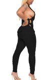 Light Gray Fashion Casual adult Ma'am Patchwork Solid Two Piece Suits pencil Sleeveless Two Pieces