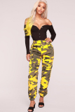 Multi-color Zipper Fly Button Fly Mid Metal Zippered pencil Pants Pants