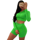 Black Fashion Active Solid Two Piece Suits pencil Long Sleeve Two Pieces