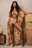 Multi-color crop top Bow-knot Asymmetrical Sexy Fashion Bikinis Set