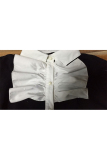 Royal blue Turndown Collar Long Sleeve Solid bow-knot Patchwork Slim fit Blouses & Shirts