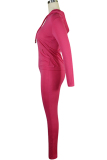 Fluorescent green Sexy Solid Patchwork Straight Long Sleeve