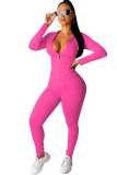 Fluorescent green Sexy Solid Patchwork Straight Long Sleeve