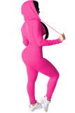 Fluorescent green Sexy Solid Patchwork Straight Long Sleeve
