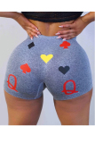 White Sexy Sports Print Sports