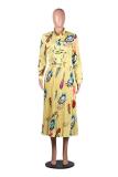 White Street Print Pleated skirt Long Sleeve