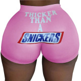 Black Sexy Straight Sports Print Solid Sports