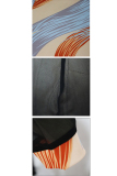 multicolor adult Fashion Sexy Off The Shoulder Long Sleeves One word collar Step Skirt Knee-Length Pr