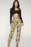 Multi-color Zipper Fly Button Fly Mid Metal Zippered pencil Pants Pants