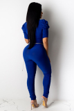 Yellow Fashion Light Solid Draped Patchwork Half Sleeve V Neck Jumpsuits