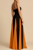White Casual Backless Sleeveless Spaghetti Strap Long Formal Evening Party Flowy Maxi Slip Dresses