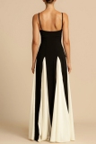 White Casual Backless Sleeveless Spaghetti Strap Long Formal Evening Party Flowy Maxi Slip Dresses