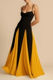 White Casual Backless Sleeveless Spaghetti Strap Long Formal Evening Party Flowy Maxi Slip Dresses