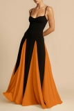White Casual Backless Sleeveless Spaghetti Strap Long Formal Evening Party Flowy Maxi Slip Dresses