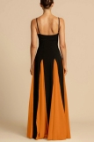 White Casual Backless Sleeveless Spaghetti Strap Long Formal Evening Party Flowy Maxi Slip Dresses
