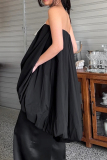 White Strapless Strapless Irregular Bubble Hem Formal Evening Party Prom Ruched Tube Mini Dresses