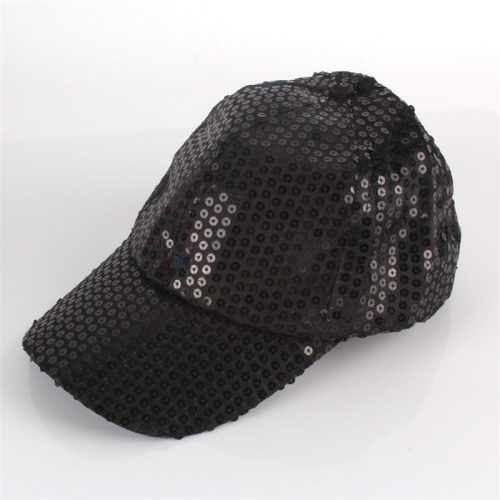 Purple Peaked Cap Sun Protection Sun Visor Mesh Sports Sequin Square Baseball Hat