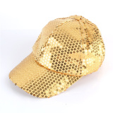 Purple Peaked Cap Sun Protection Sun Visor Mesh Sports Sequin Square Baseball Hat