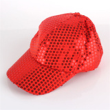 Purple Peaked Cap Sun Protection Sun Visor Mesh Sports Sequin Square Baseball Hat